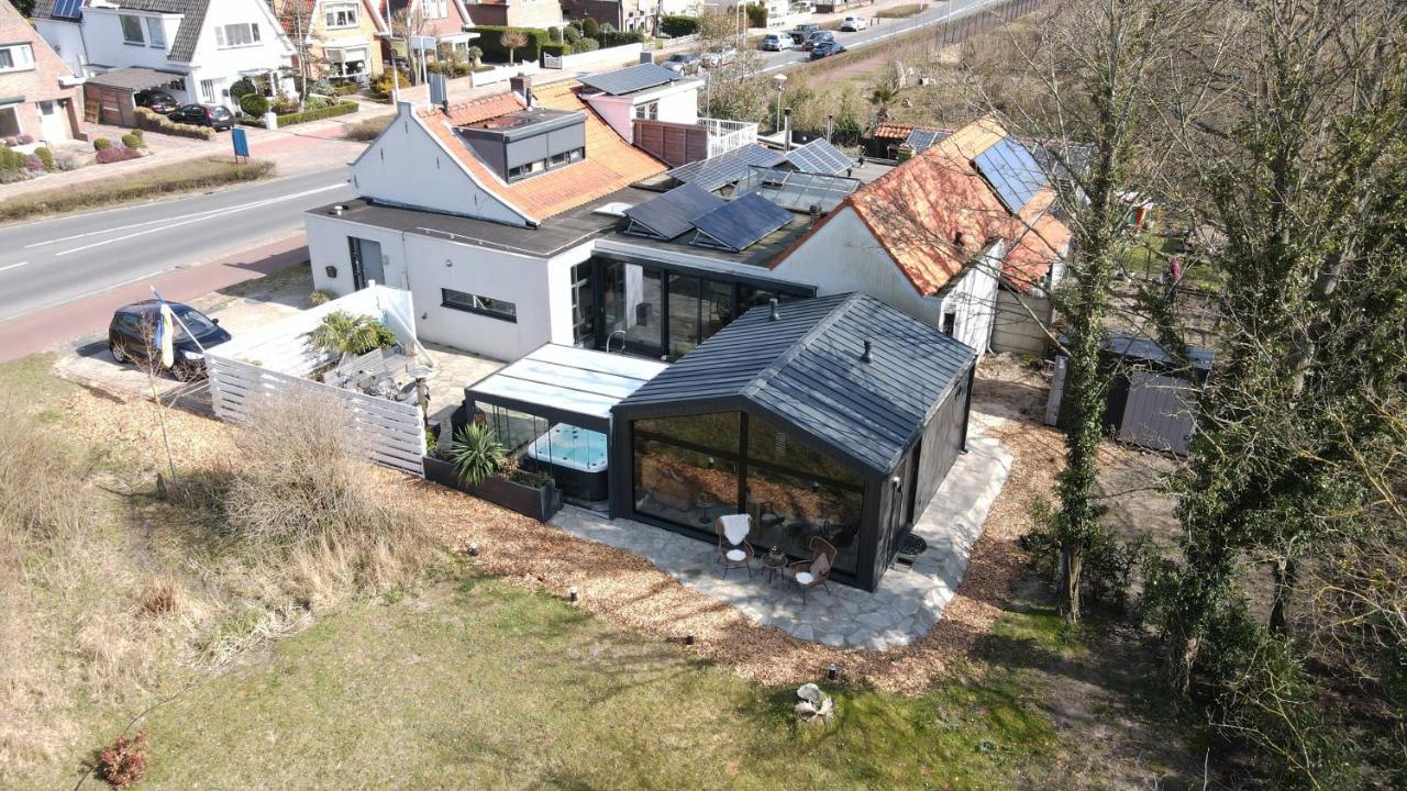 B&B Het Duinhuisje Met Jacuzzi, Gratis Parkeren, 2 Fietsen Te Leen, Airco ザントフォールト エクステリア 写真