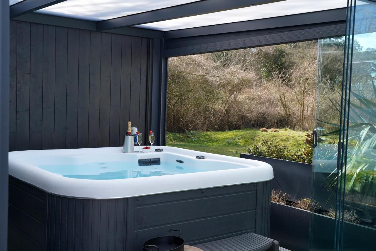 B&B Het Duinhuisje Met Jacuzzi, Gratis Parkeren, 2 Fietsen Te Leen, Airco ザントフォールト エクステリア 写真